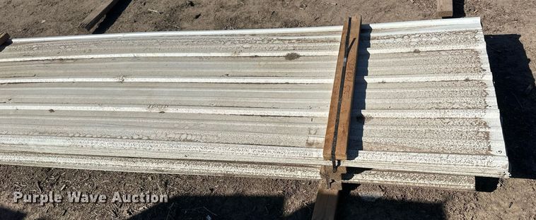 image for item DH1906 (53) sheets of 20'L x 36"W metal siding/roofing
