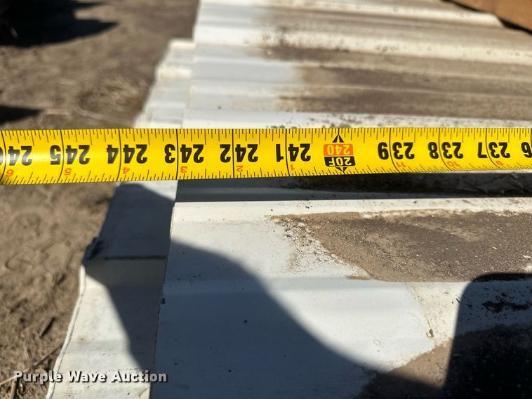 image for item DH1906 (53) sheets of 20'L x 36"W metal siding/roofing