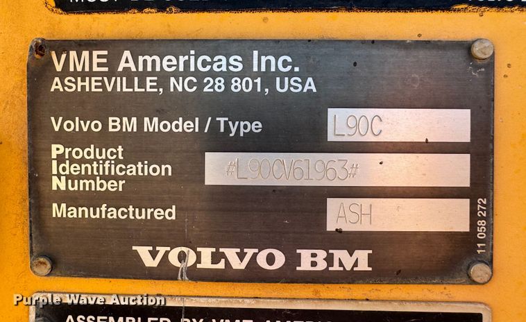 image for item DK2548 1995 Volvo L90C  wheel loader