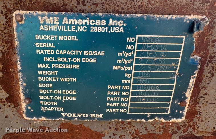 image for item DK2548 1995 Volvo L90C  wheel loader