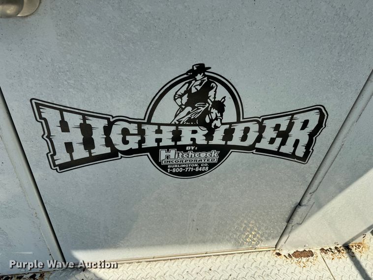 image for item DK2549 Hitchcock Inc. High Rider  feedlot inspection bed