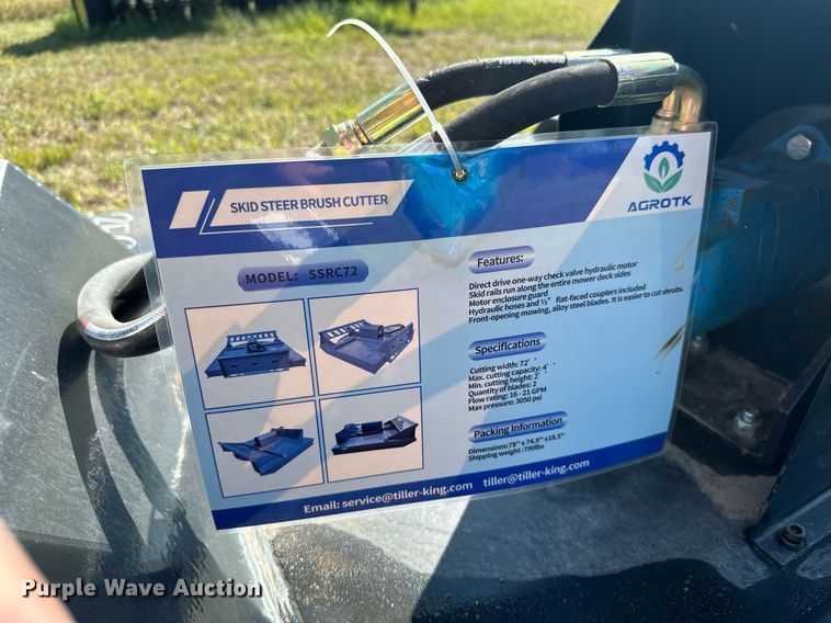 image for item DM6513 2023 Mower King SSRC  skid steer rotary mower