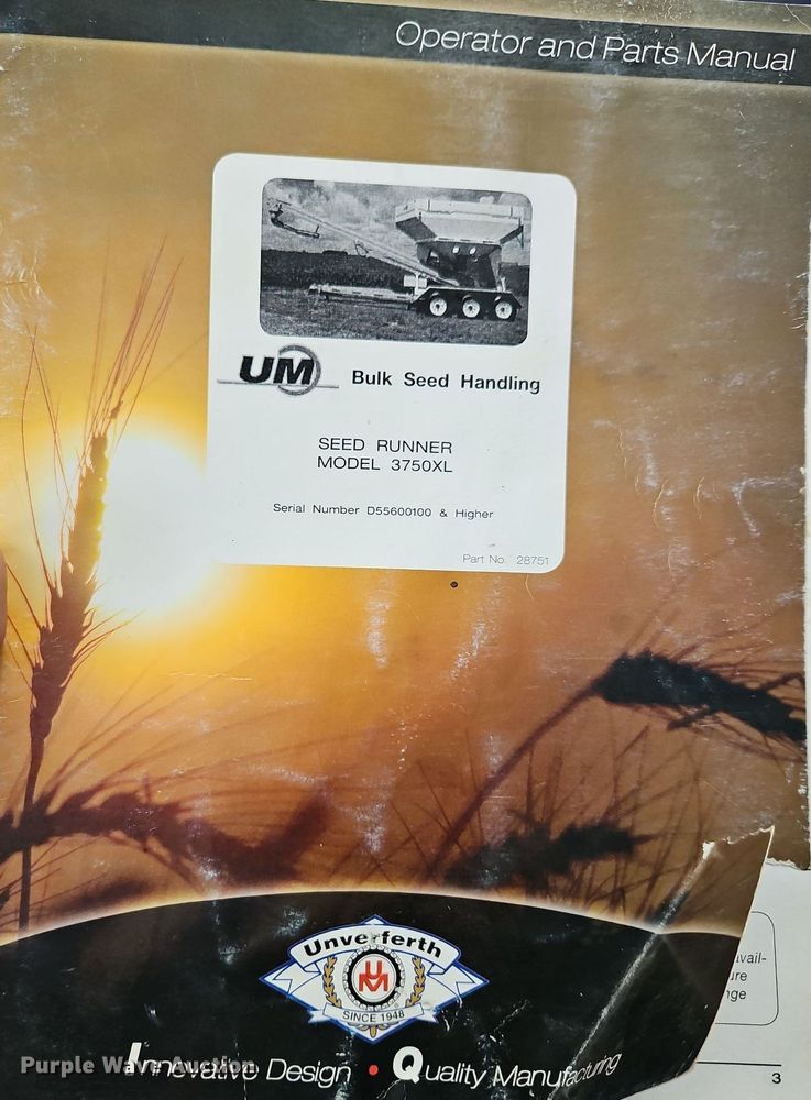 image for item DP2463 Unverterth Seedrunner 3750  seed tender