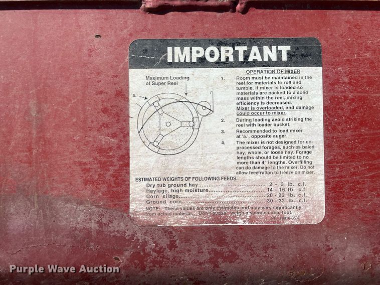 image for item DW2782 Schuler SRM354  feed mixer