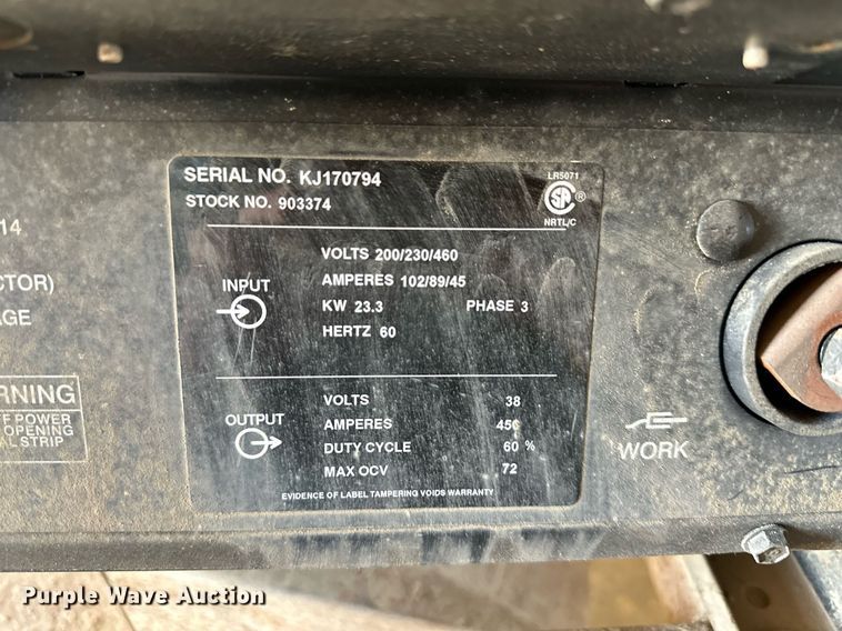 image for item DW2786 Miller Gold Star 452  welder