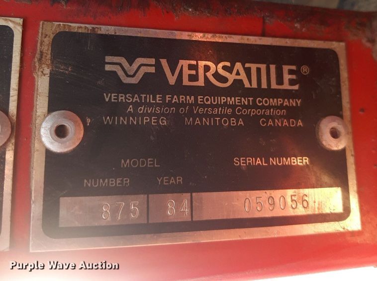 image for item EB9772 1984 Versatile 875  4WD tractor