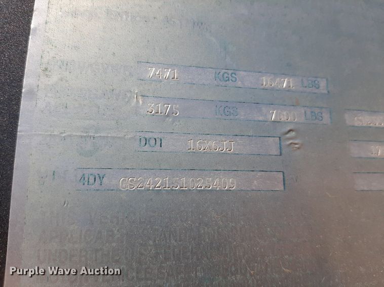 image for item EB9782 2005 Travalong  livestock trailer