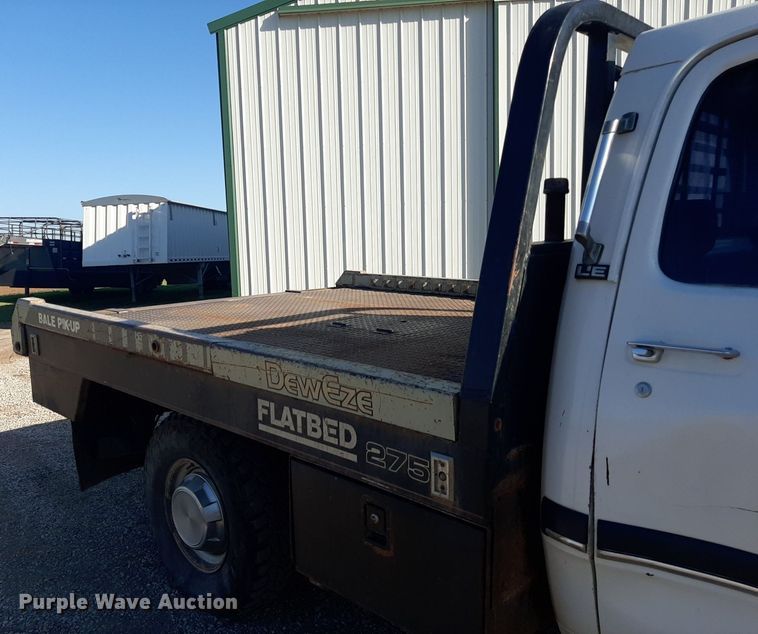 image for item EB9785 1991 Dodge Ram 250  bale bed pickup truck