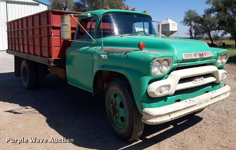 image for item EB9786 1959 GMC 370  grain truck