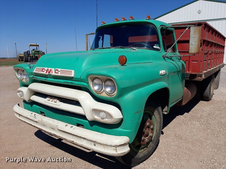 image for item EB9786 1959 GMC 370  grain truck