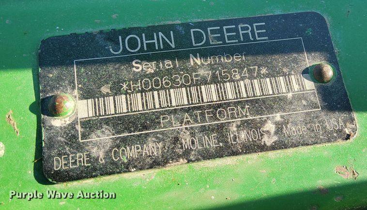 image for item EB9795 John Deere 630F  flex head