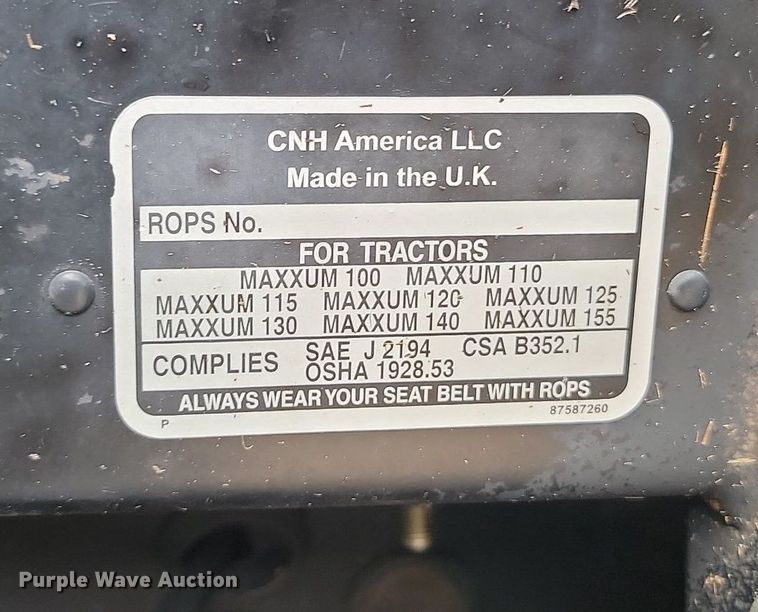 image for item JE9515 2009 Case Maxxum 140  tractor