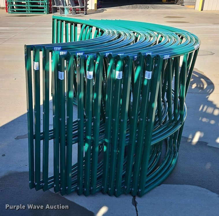 image for item LM9203 (5) B&W hay bale feeders