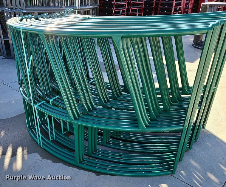 image for item LM9203 (5) B&W hay bale feeders