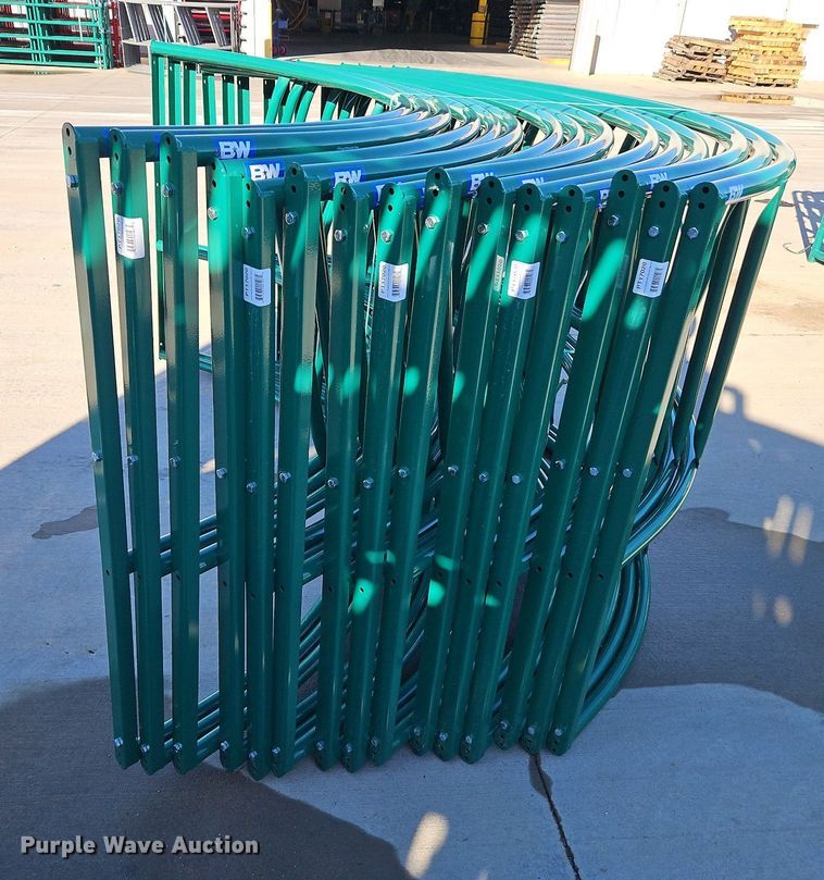 image for item LM9203 (5) B&W hay bale feeders