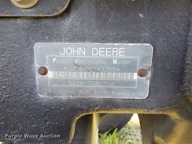 image for item LM9223 John Deere 5420  tractor