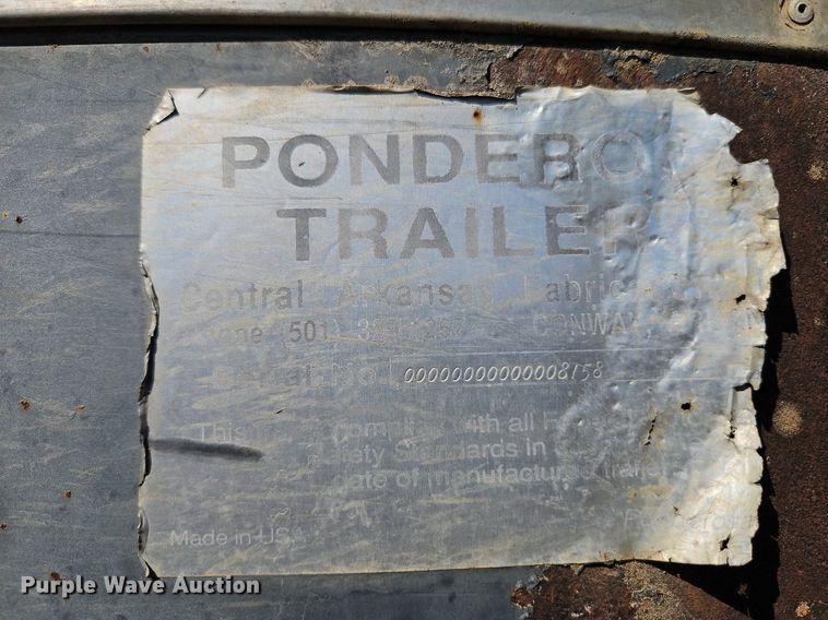 image for item LM9232 1990 Ponderosa  livestock trailer