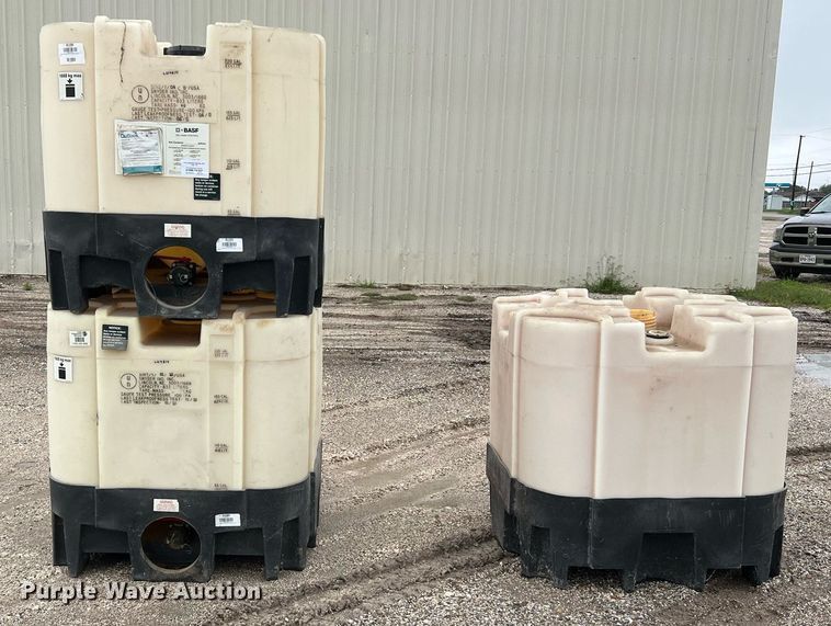 image for item LU9814 (3) Snyder 220 gallon totes