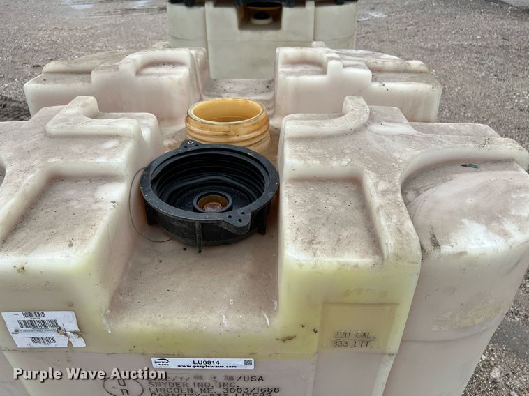 image for item LU9814 (3) Snyder 220 gallon totes