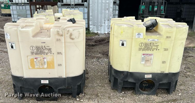 image for item LU9818 (3) Snyder 220 gallon totes