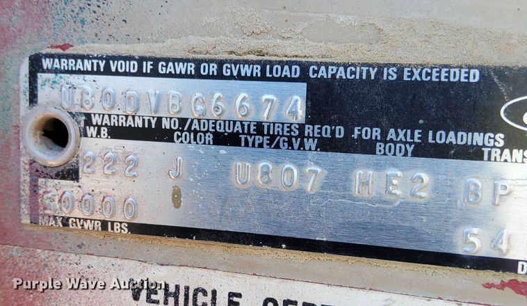 image for item MG9507 1978 Ford 9000  fertilizer delivery truck