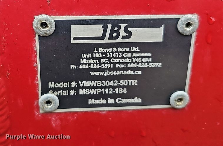 image for item MH9398 JBS VMWB3042-50TR  manure spreader