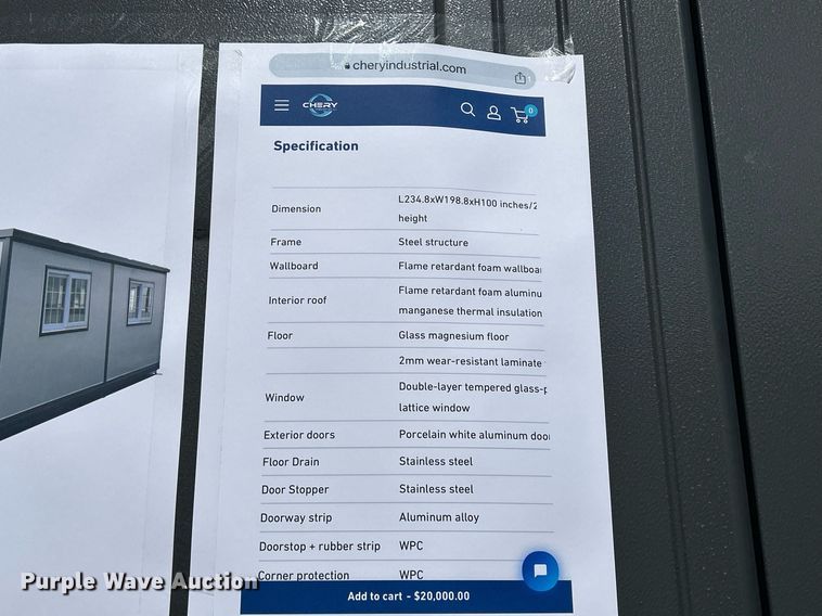 image for item MO9051 Bastone 0207  portable building