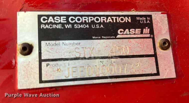 image for item NA9249 2003 Case IH STX450  tractor
