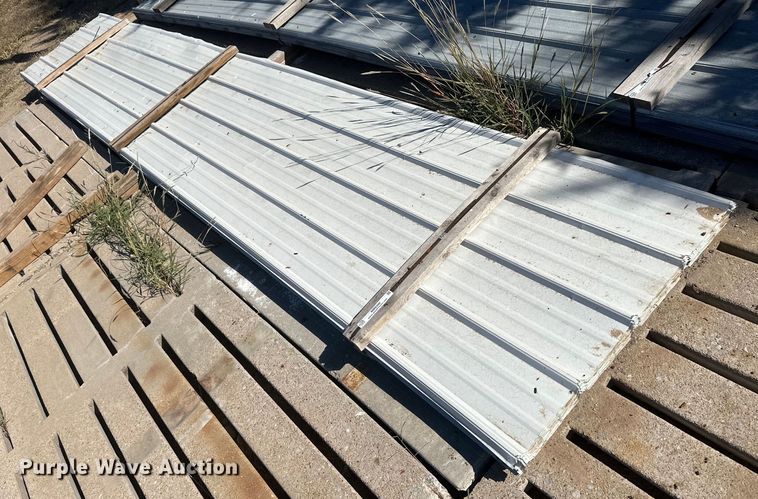 image for item NM9300 Approximately 35 sheets of metal siding/roofing