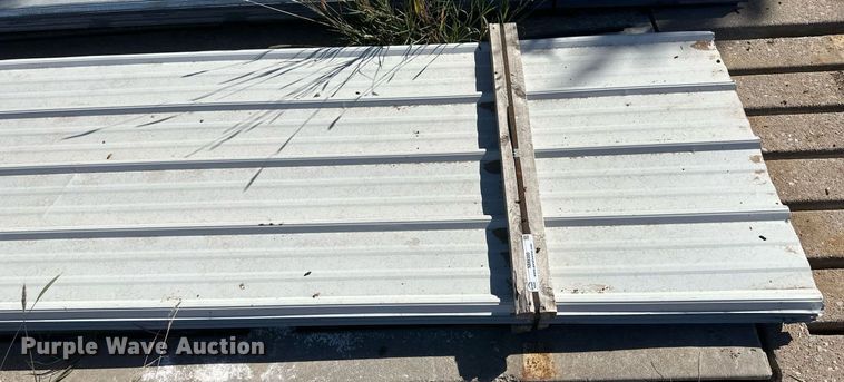 image for item NM9300 Approximately 35 sheets of metal siding/roofing