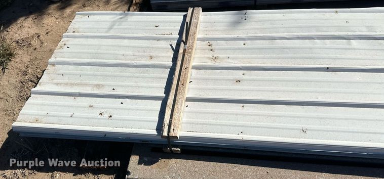 image for item NM9300 Approximately 35 sheets of metal siding/roofing