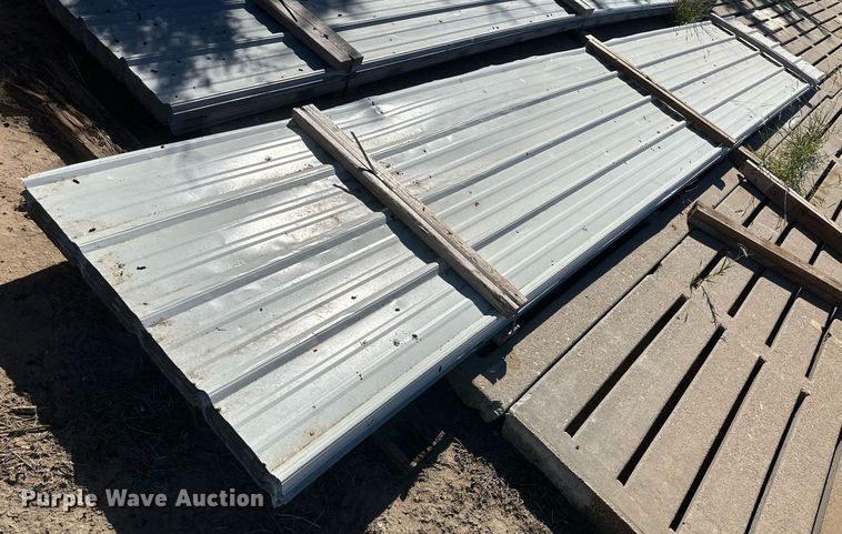 image for item NM9300 Approximately 35 sheets of metal siding/roofing