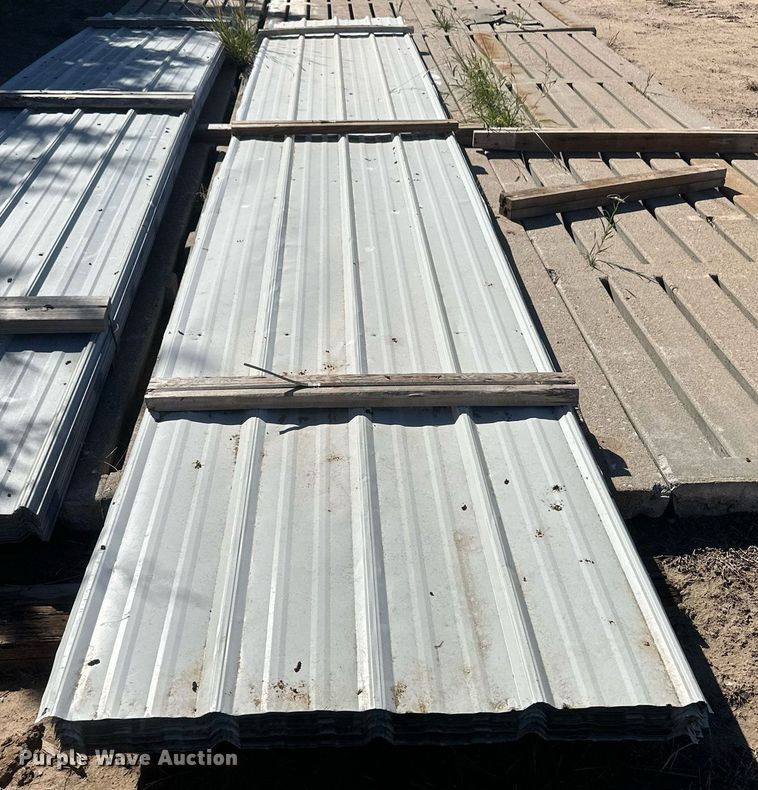 image for item NM9300 Approximately 35 sheets of metal siding/roofing