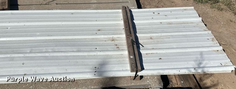 image for item NM9300 Approximately 35 sheets of metal siding/roofing