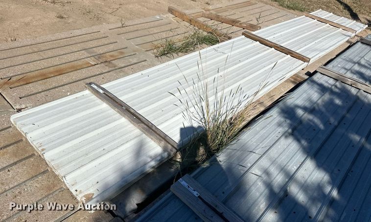 image for item NM9300 Approximately 35 sheets of metal siding/roofing
