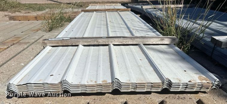 image for item NM9300 Approximately 35 sheets of metal siding/roofing
