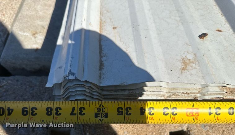 image for item NM9300 Approximately 35 sheets of metal siding/roofing