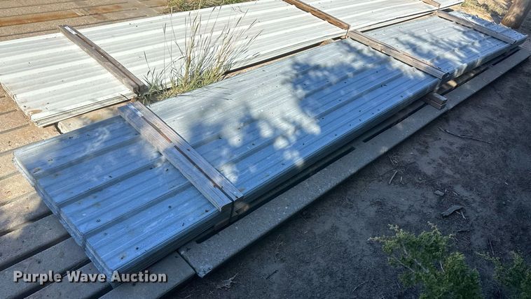 image for item NM9302 Approximately 50 sheets of metal siding/roofing