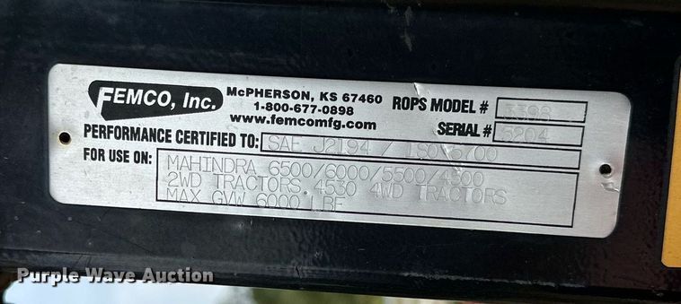 image for item NQ9383 Mahindra  6500 DI tractor