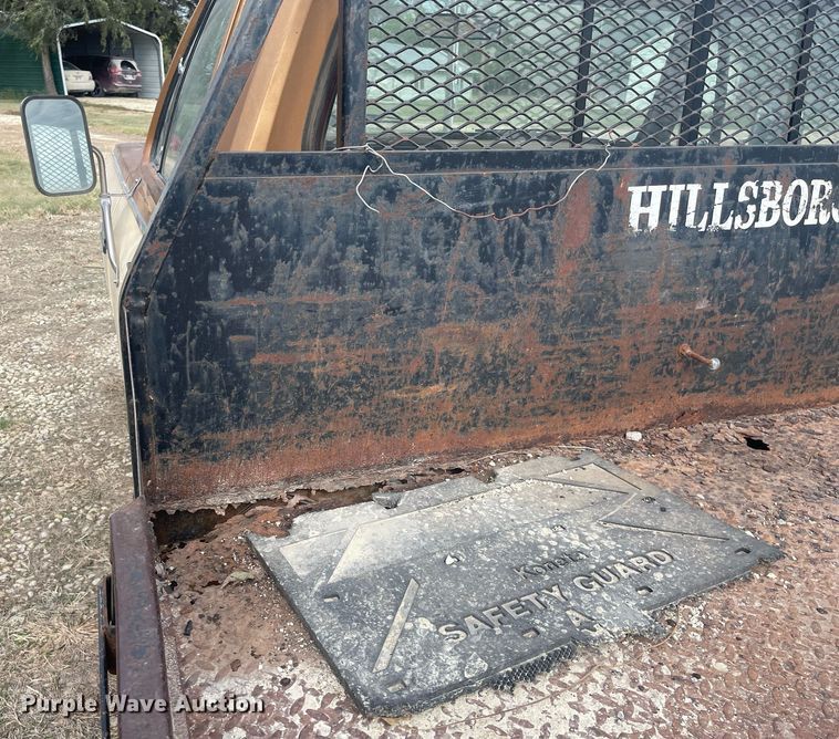 image for item NX9848 1985 Dodge Ram 3500  flatbed pickup truck