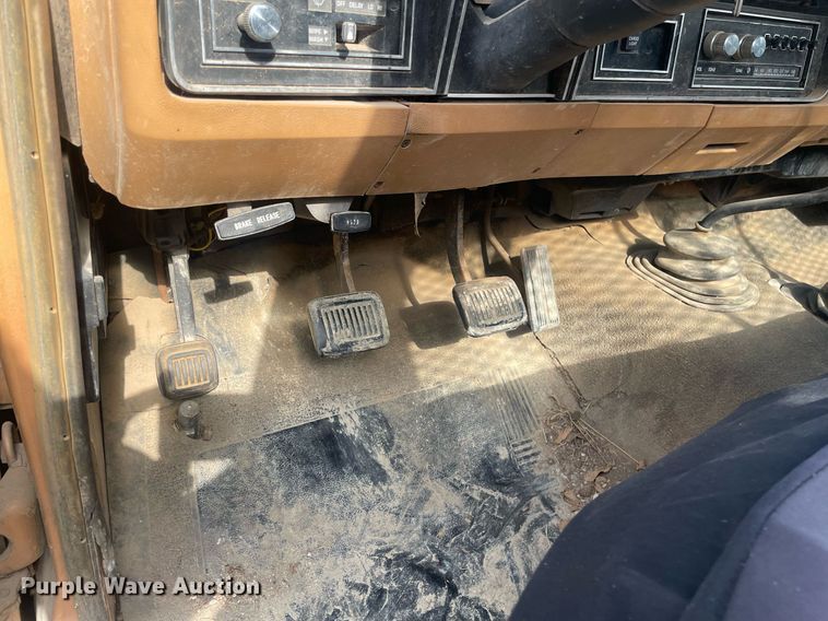 image for item NX9848 1985 Dodge Ram 3500  flatbed pickup truck