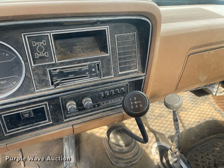 image for item NX9848 1985 Dodge Ram 3500  flatbed pickup truck