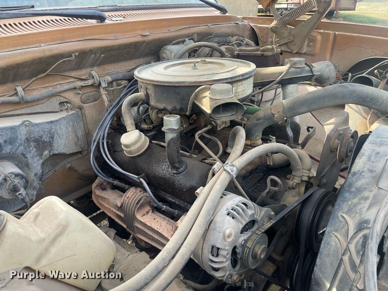 image for item NX9848 1985 Dodge Ram 3500  flatbed pickup truck