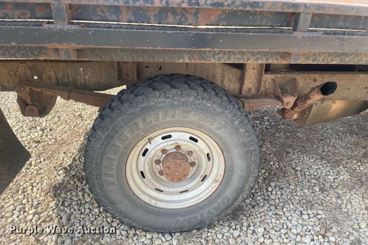 image for item NX9848 1985 Dodge Ram 3500  flatbed pickup truck