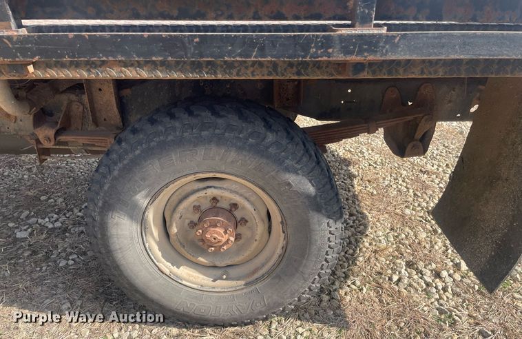 image for item NX9848 1985 Dodge Ram 3500  flatbed pickup truck