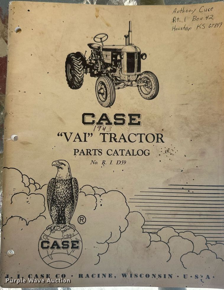 image for item OC9532 1943 Case VAI  tractor