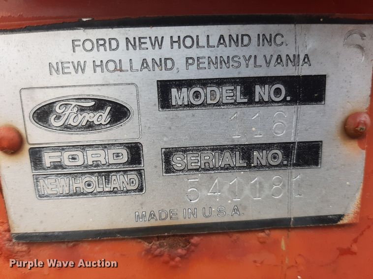 image for item OF9514 New Holland 116  swather / windrower