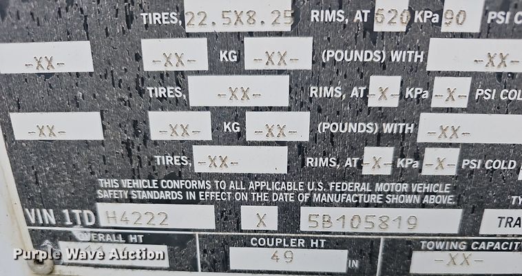 image for item OG9496 2005 Timpte Super Hopper  grain trailer