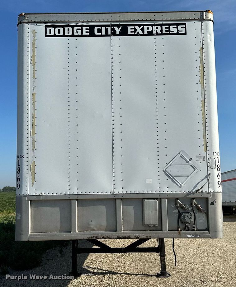 image for item HN9990 1996 Monn  dry van trailer