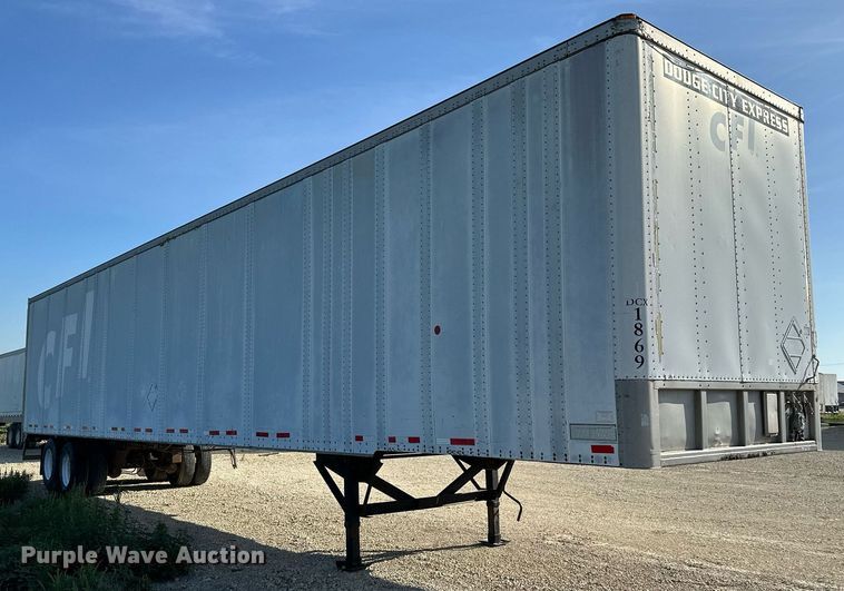 image for item HN9990 1996 Monn  dry van trailer